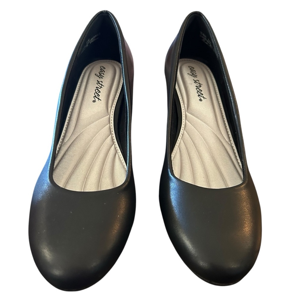 Easy street Proper Black Classic Comfort Mid Heel Pump NEW Size 8 - Picture 3 of 10